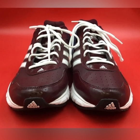 Adidas Men's Burgundy Low Top Lace Up Athletic Shoes - Size 11.5 - Picture 6 of 9